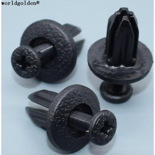 Worldgolden 100pcs auto fasteners Push-Type Retainer for Honda 91550-SH3-003