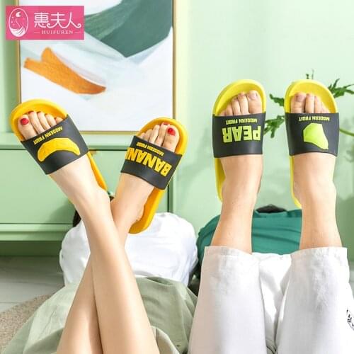 Fruit Slippers Womens Non Slip Bathroom Bath Mens Wear Home Slippers At Home and Abroad Mens Slippers Mens Shoes Slipper