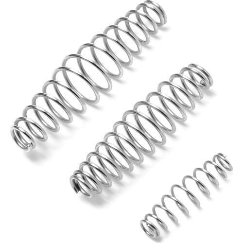 1/5Pcs Quality 3/5/6cm Silver Tempered Spring Steel Wire Steel Compression Spring Gardening Scissors Accessories Tool