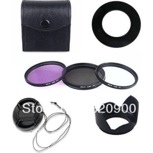 100% GUARANTEE 52mm Lens Hood + UV CPL FLD Filter Kit + Cap for Nikon D3100 D5100 D5000 D3200 D80 D90 w/ 18-55mm