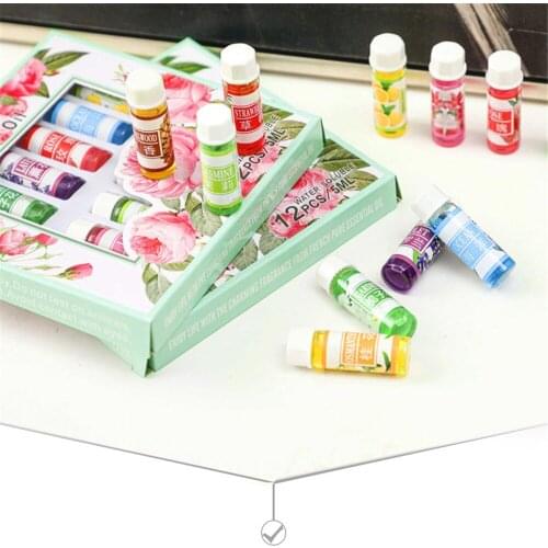 12 Set Essential Oil For Diffuser Aromatherapy Oil Humidifier Six Kinds Of Flavor 5ML Fragrance Aromatherapy Oil Natural Spa Oil