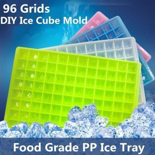 4PCS 60/96 Grids Ice Tray Ice Cube Moulds DIY Creative Small Ice Cube Mold Fruit Ice Cube Maker Kitchen Accessories