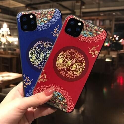 Dragon Pattern Matte Phone Case for Samsung S10e S8 S9 S10 S20 Ultra Plus Note 8 9 10 Plus Soft Back Covers Coque