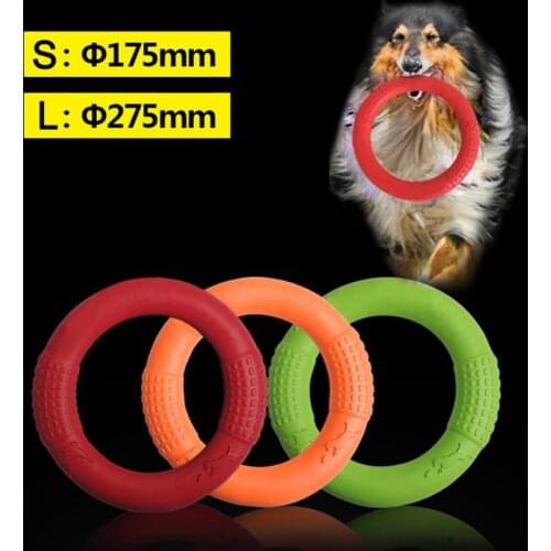 EVA Pet Pull Ring Floatable Bite-resistant Dog Chew Interactive Training Toys Water sports dog swimming training toy accessories
