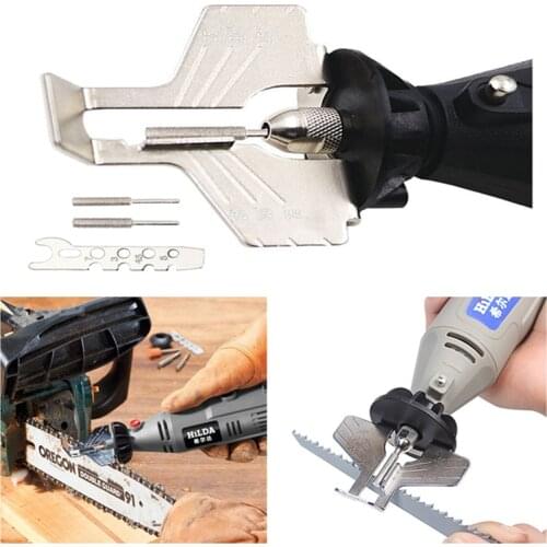 5Pcs/Set Chainsaw Sharpening Kit Electric Electric Grinder Sharpening Saw Chain Tool Drill Rotary Accessories Set Grinding Tool