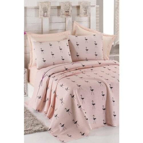 2021 PIQUE Set With Pillowcase Bedspread Sets Bed Linen Sheet Modern For Summer Coverlet Full Size Quilt Covers Bedclothes Pink
