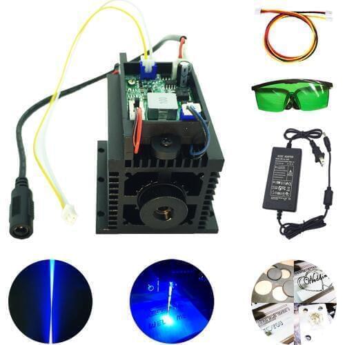 High Power 15w Laser Diode Module Lazer Head diy cutter engraver cnc machine for metal wood 450nm 15000mw 15 w TTL
