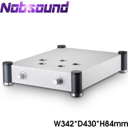 Nobsound HiFi 300B Vacuum Tube Amplifier Chassis Aluminium Enclosure DIY Case Audio Box Silver