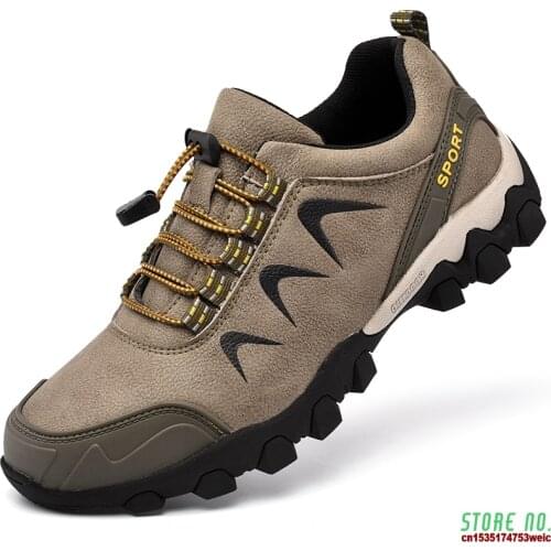 New Arrival Waterproof Men Hiking Shoes Leather Trekking Sneakers Mens Winter Shoes Outdoor Jogging Boots Hiking For Men