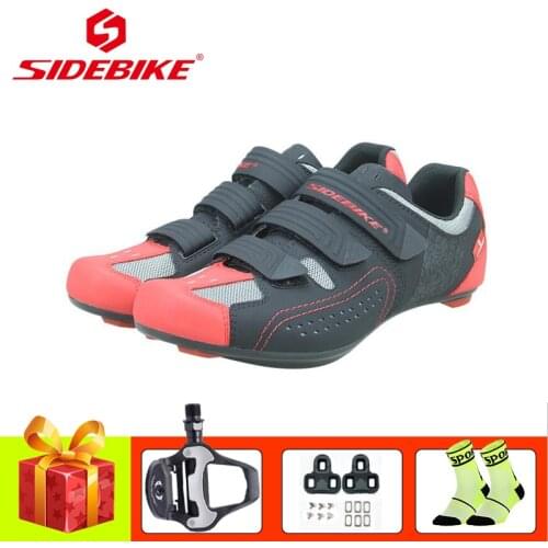 SIDEBIKE Road cycling shoes add pedals men women sapatilha ciclismo self-locking breathable athletic racing bicycle sneakers