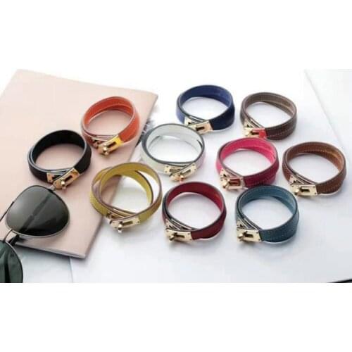 Famous Brand stainless steel For Women Twist two layer Lock Wedding Jewelry Engagement bracelet