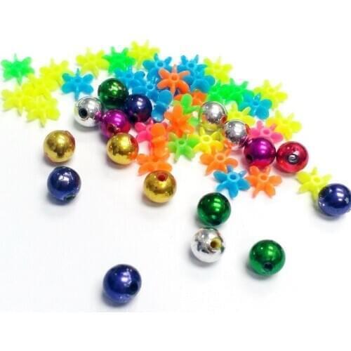 100X bulk colorful FM016 Charms Loose Beads Color Pony Beads for girls school science home crafts make necklace bracelet