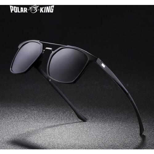POLARKING Brand Fashion Aluminum Frame Polarized Sunglasses For Men Traveling Sun Glasses Mens Driving Eyewear Oculos Gafas