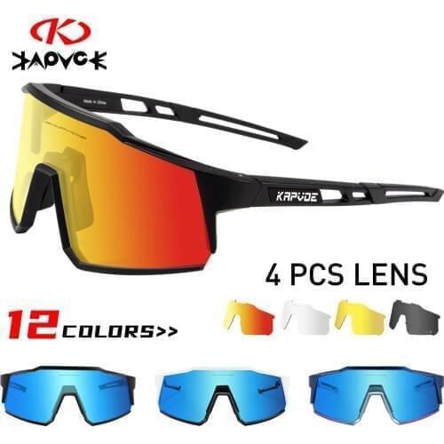 Polarized cycling glasses men and women fishing sunglasses mountain bike bicycle glasses road bike cycling eyewear4 lenses