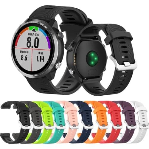20mm Sport Smart Watch Band Silicone Wrist Strap For Forerunner 645 245M Vivoactive 3 Vivomove HR For Amazfit Bip Gts Bracelet