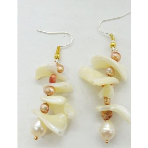 Natural shell earrings