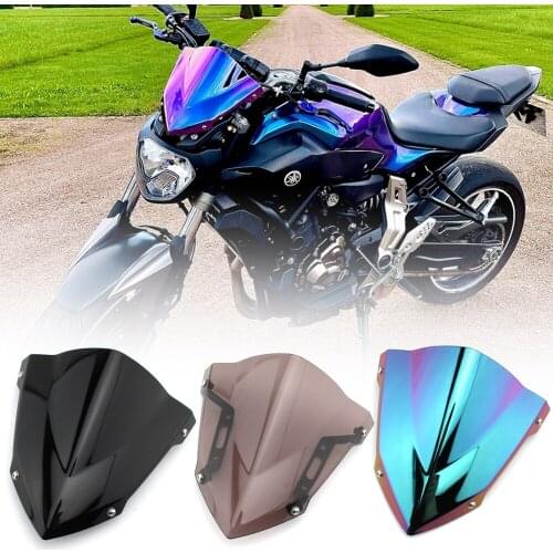Motorcycle Sports WindScreen Windshield Wind Deflector For YAMAHA MT07 MT-07 MT 07 2018 2019 2020 FZ07 FZ-07