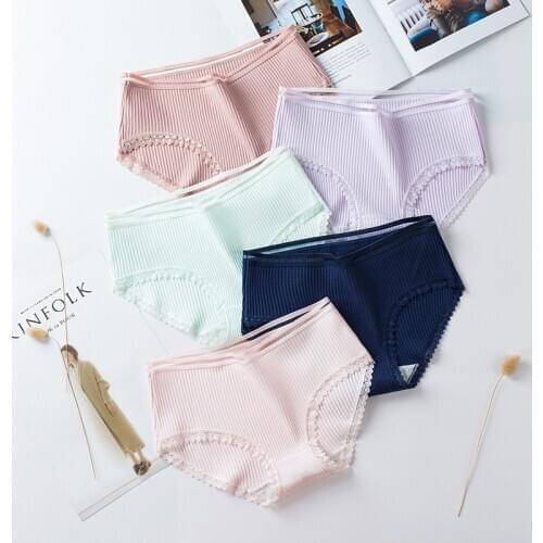 3 Pcs Panties for Woman Underwear Sexy Lace Breathable Soft Lingerie Female Briefs Panty Sexy Cotton Womens Underpants L-XXL