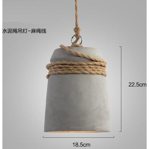 Vintage Light Pendant Lights Ceramic Cement Hanging Lamp Industrial Decor Special Novel E27 LED Living Room Bar Cafe Study