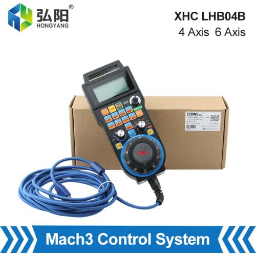 XHC LHB04B CNC Handwheel Wired Mach3 MPG Hanging Handwheel 4-Axis 6-Axis Light Generator For Cnc Router Controller