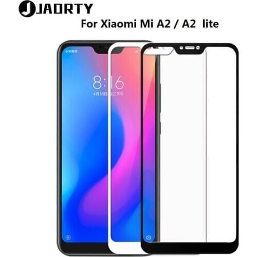 Mi A2 Lite tempered glass full cover prime screen protector for Xiaomi Mi A2 Lite Mobile phone Protective glass film