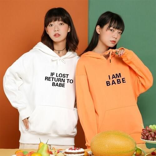 Women Cotton Hoodies Letters Print Sweatshirts Sisters Tracksuit Sweatshirt Plus Size Best Friend Sportswear Vrouwen Sweetshirts