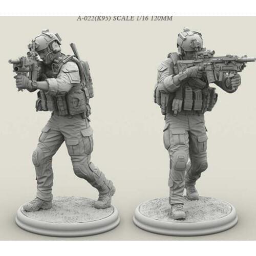 1/16 Resin Soldier Figure Kits Special forces Model Colorless And Self-assembled A-022 (k59)