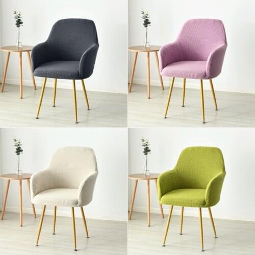 1/6pc Polar Fleece High Arm Chair Cover High Sloping Dining Chair Covers House De Chaise Washable Seat Covers Hotel Home Banquet