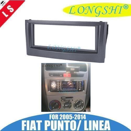 1 DIN Car Facia for Fiat Punto 2005-2014,Linea 2007-2011 Radio DVD Stereo CD Panel Dash Kit Trim Fascia Face Plate Frame 1din