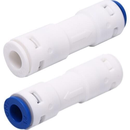 1pc Check Valve Push In For Non Return Water Reverse Osmosis System Filters 1/4" Hot Sale