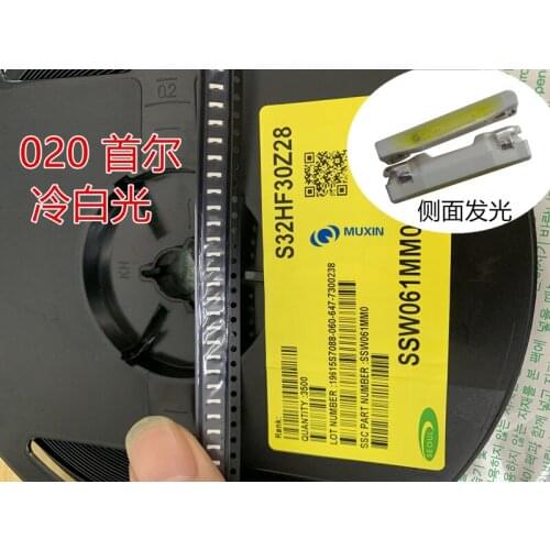 1000PCS LED SEOUL Backlight Edge LED Series 020 3806 Cool white mobile phone LCD backlight