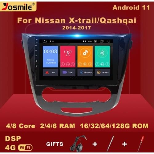 2 Din Android 11 Car Multimedia Player For Nissan X-Trail xtrail X Trail 3 T32 2013-2017 Radio Audio Qashqai 2 J11 Navigation