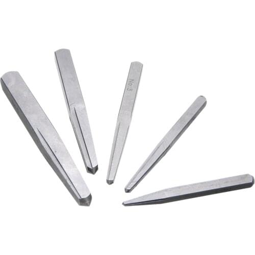 5Pcs Screw Extractor Chrome Vanadium Steel Broken Screw Remover Damaged Bolt Extractors Easy Out Drill Bits Mayitr