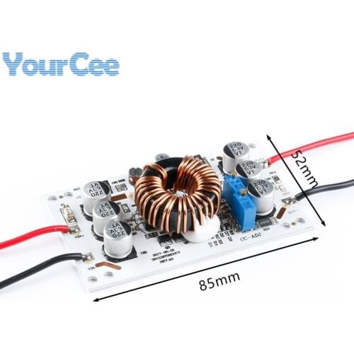 600W 10A Aluminum Plate DC-DC Step Up Boost Converter Adjustable Power Module Constant Current CV CC Led Driver For Arduino