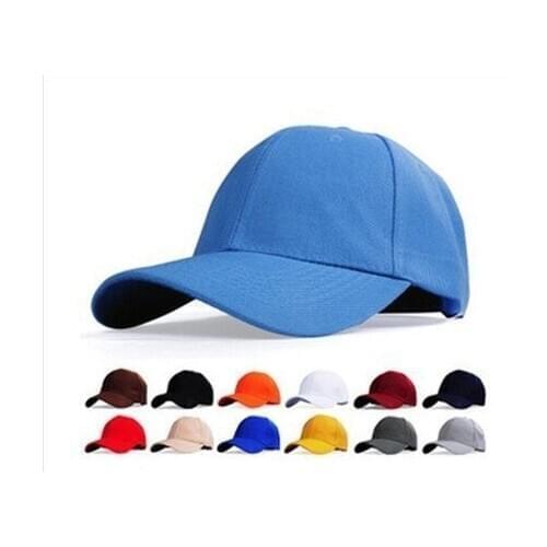 Wholesale Cheap Solid Baseball Caps Solid Snapback Caps Black White Red Yellow Drop Shipping Caps For Man Women