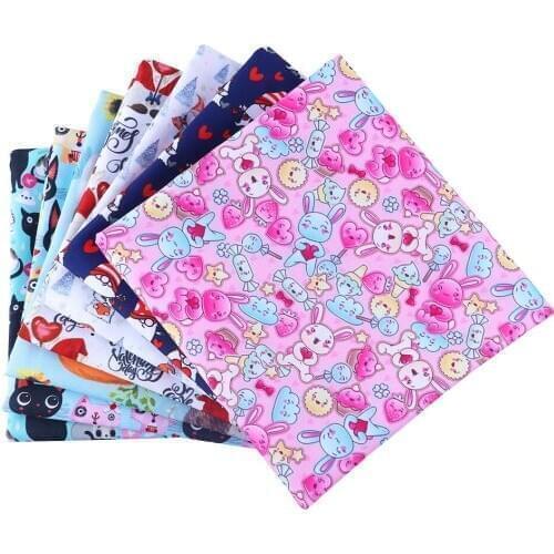 Diy 50 *Diy 50 * 140cm/piece Christmas polyster and cotton fabric printed polyester fabric sewing home textile clothing patch