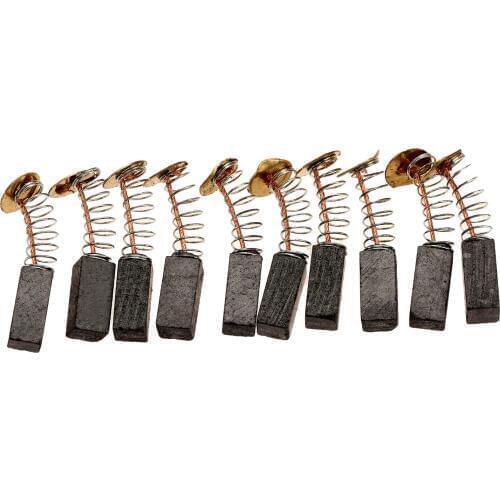 Dophee 10Pcs Mini Drill Electric Grinder Replacement Carbon Brushes Spare Parts for Electric Motors Dremel Rotary Tool 6x6x6.5mm