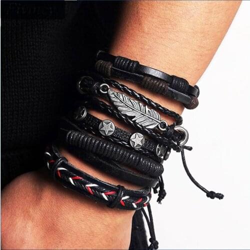 Кожаные браслеты Fiviney China At AliExpress