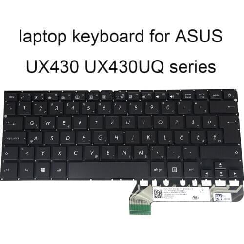 Backlit keyboard UX430 UN replacement keyboards for ASUS zenbook UX430UQ WB Bosnian Slovenian Croatian black 0KNB0 2627WB00 new