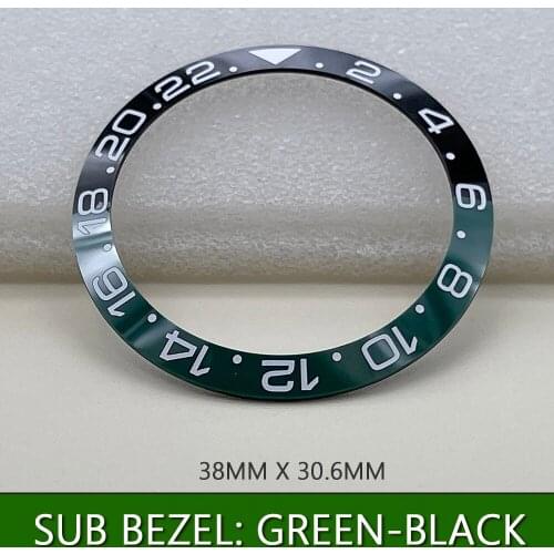 Men Watch Plated Ceramic Bezel For Sub/Seiko MOD 40mm Watch Case High Quality Replacement Ring Men Accessories