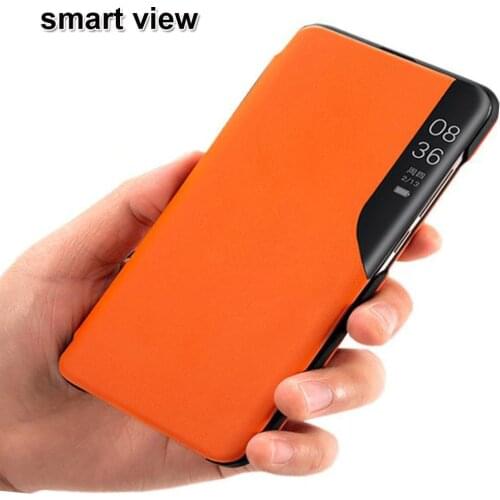 PU Leather Smart Window View Magnetic Flip Case On for Samsung Galaxy S20FE S 20FE S20 FE Fan Edition SM-G781B 6.5'' Stand Cover