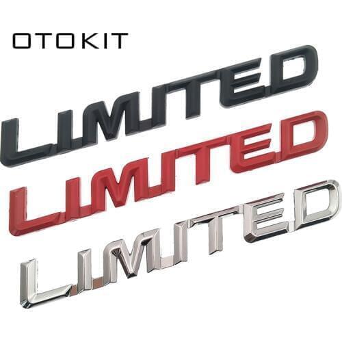 Metal Limited Logo 3D Car Emblem Badge Decal Motorcycle Chrome Emblem for Suzuki Honda Kawasaki HARLEY YAMAHA Audi BMW Ford Opel