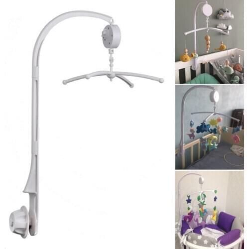Rattles Bracket Set Baby Toys Newbron Crib Mobile Bed Bell Holder Arm Bracket Wind-Up Music Box Stroller Hanging Toy 0-12 Months