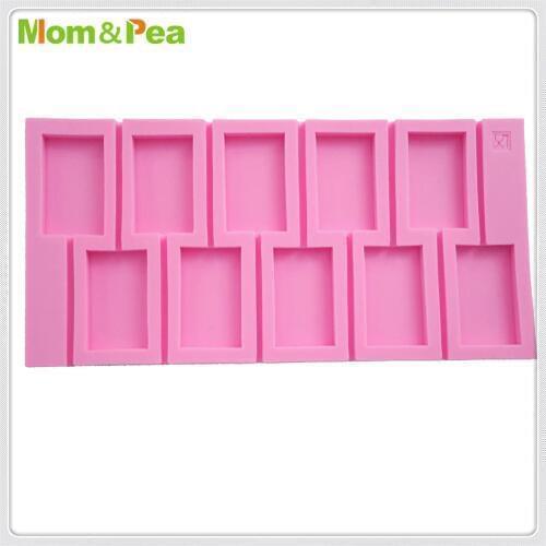 Mom&Pea MPA1939 Square Lollipop Silicone Mold Cake Decoration Fondant Cake 3D Mold Food Grade