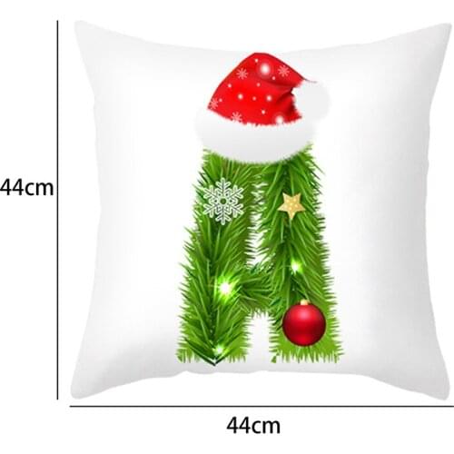 2021 New Home Flower 26 Letters Square Sofa Cushion Cover Pillows For Double Bed Living Room Decoration Cushion Cover