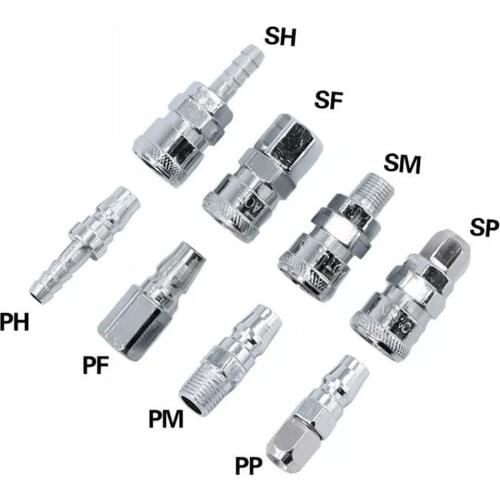 Pneumatic connector C type quick connector hose quick connector PP20 SP20 PF20 SF20 PH20 SH20 PM20 SM20 air compressor connector