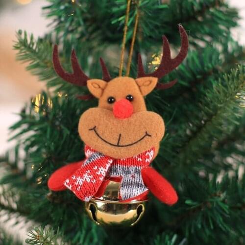 Happy New Year Christmas Ornaments DIY Xmas Gift Santa Claus Snowman Tree Pendant Doll Hang Decorations for Home Noel