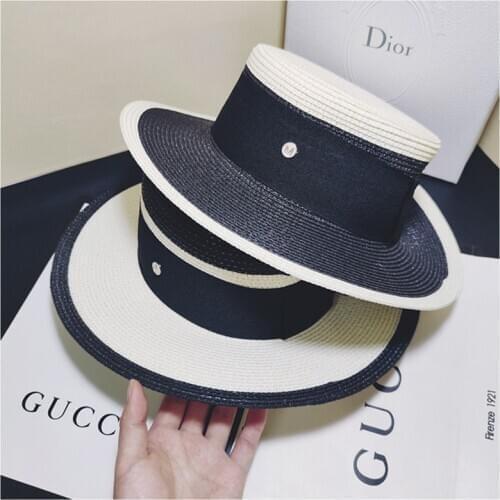 Sun Hats Summer Womens Straw Hat Stitching Retro Braided Hat Female Loose Sunscreen Sunshade Flat Cap Visors Hats