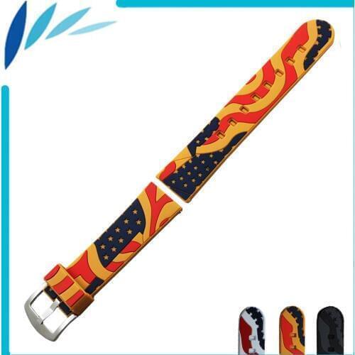 Silicone Rubber Watch Band 22mm for Casio BEM 302 307 501 506 517 EF MTP Strap Quick Release Strap Wrist Loop Belt Bracelet