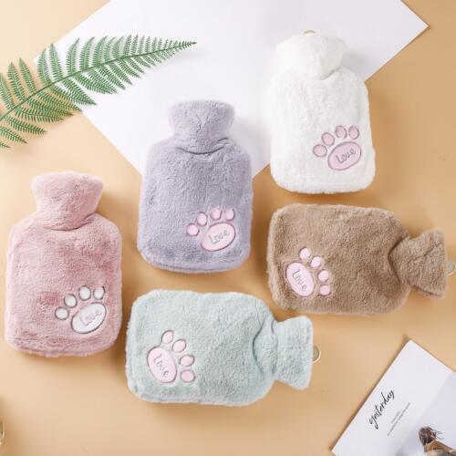 Hot Water Bag Bottle Cartoon Knitted Cover Large Size Cloth Cover Home Christmas Patterns Hot Water Container
